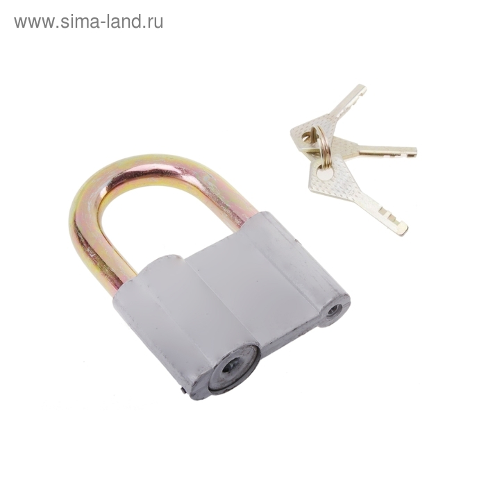 Замок навесной НС01-1, ВС2А, тип 4, 80 Замок навесной НС01-1, ВС2А, тип 4, 80", серый