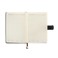 Ежедневник недатированный А5, 140л, клетка, к/зам, с ручкой, в подар. короб., Серый Ежедневник недатированный А5, 140л, клетка, к/зам, с ручкой, в подар. короб., Серый