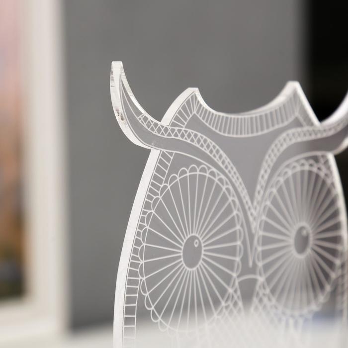 Светильник Светильник "Большой филин" LED RGB от сети 9,5х13х22см RISALUX