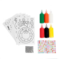 Набор для творчества &laquo;Раскрась витражики. Новогодня сказка&raquo;, 20 шт. в наборе