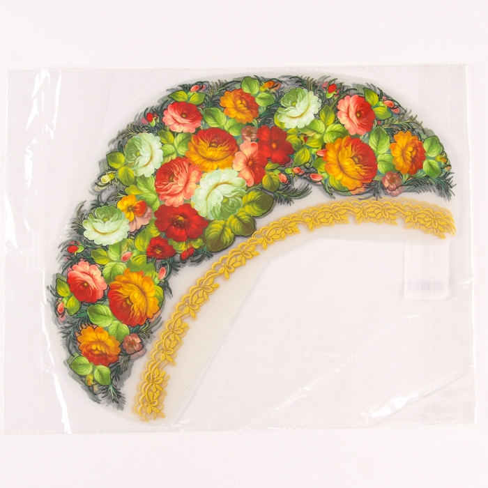 Термотрансфер &laquo;Жостовские цветы&raquo;, набор 10 шт.