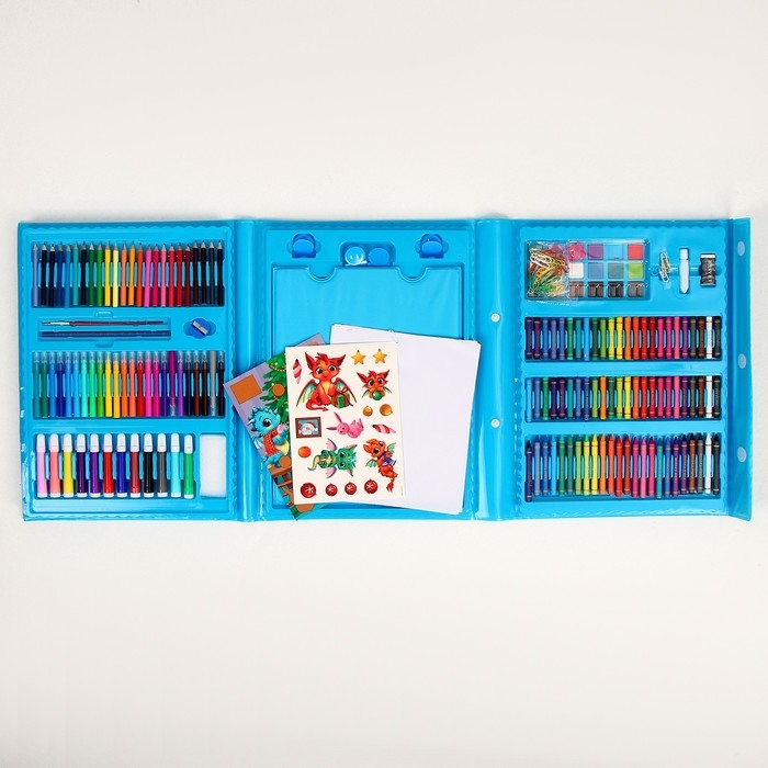 Набор для творчества &laquo;Дракончик и его друзья&raquo; с мольбертом, 208 предметов