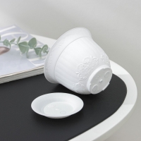 Горшок с поддоном &laquo;Ангара&raquo;, 300 мл, цвет белый