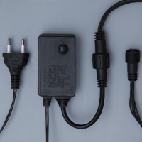 Гирлянда &laquo;Водопад&raquo; 2 &times; 1.5 м, IP44, УМС, тёмная нить, 400 LED, свечение белое, 8 режимов, 220 В