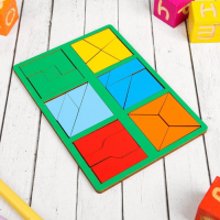 &laquo;Сложи квадрат&raquo;, 2 уровень (мини), цвета МИКС