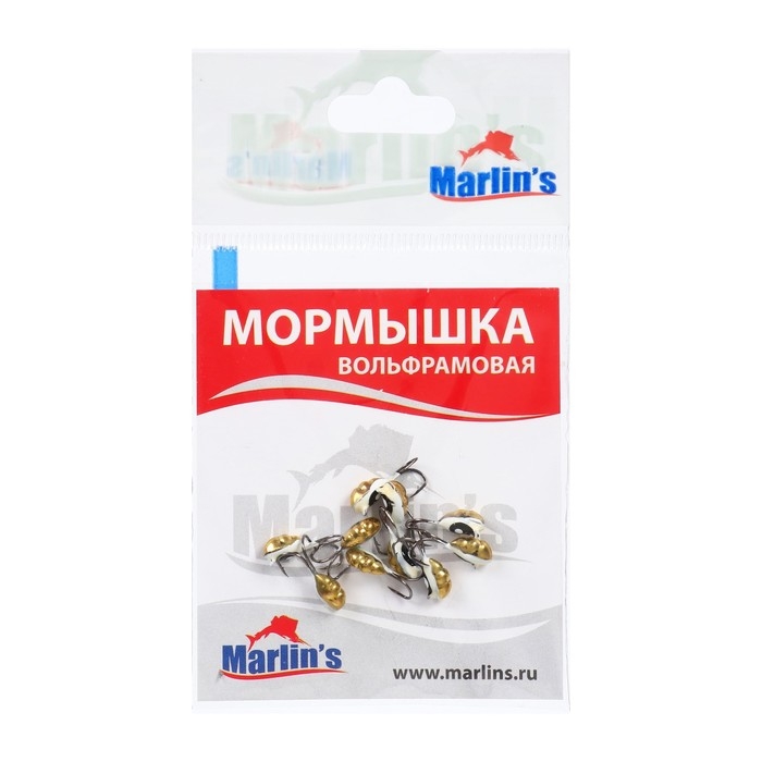Мормышка вольфрамовая Marlin's ВЯТСКАЯ Личинка-Коза №2, 10 шт