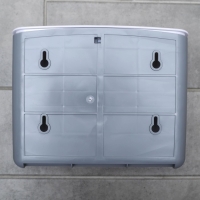 Диспенсер для бумажных полотенец в листах, пластик, 21,5&times;9&times;26,5 см, цвет белый