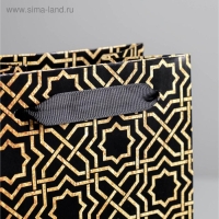 Пакет подарочный ламинированный под бутылку, упаковка, &laquo;Best wishes&raquo;, 13 x 36 x 10 см