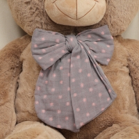 Мягкая игрушка &laquo;Мишка&raquo;, с бантом в горошек, 80 см