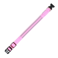 Ошейник с подсветкой Двойная полоса размер М, ОШ 40-48 х 2,5 см 3 режима свечения розовый Ошейник с подсветкой Двойная полоса размер М, ОШ 40-48 х 2,5 см 3 режима свечения розовый