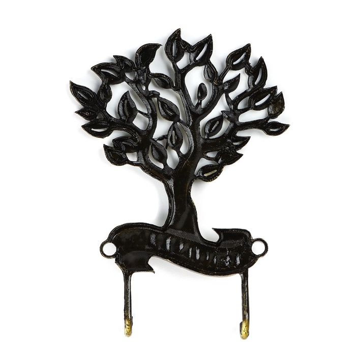 Ключница настенная &laquo;Счастья в дом&raquo;, дерево,7.4 х 8.8 см