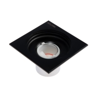 Трап AFLORN AF10510F-10, d=50 мм, вертикальный, 100х100 мм, латунь, черный