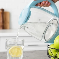 Стеклянный электрический чайник с подсветкой 1.7 л KT-640