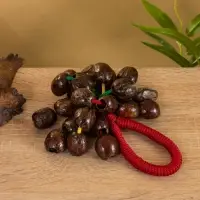 Сувенирный музыкальный инструмент "Погремушка" орех кемири, 16х10х3 см, МИКС