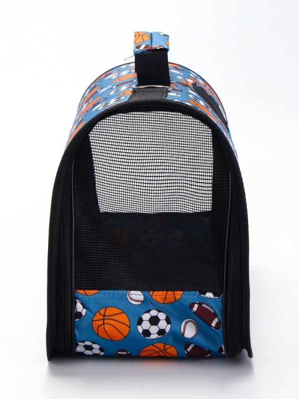 Сумка - переноска для животных "Спорт", размер M, 40 х 21 х 27 см, голубая