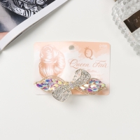 Заколка-автомат для волос "Диодора" бант галант, 9 см, золото