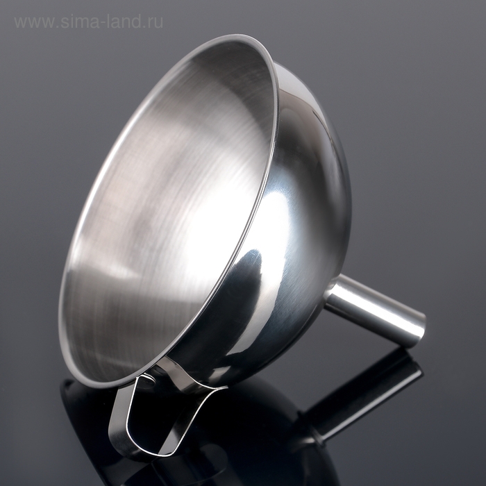 Воронка из нержавеющей стали, d=15 см, с ручкой Воронка из нержавеющей стали, d=15 см, с ручкой