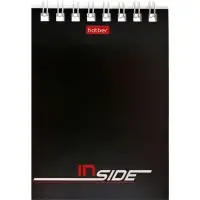 Блокнот А7 40л на гребне "INSIDE", обл мел карт 40Б7B1гр_01622