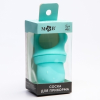 Ниблер для прикорма &laquo;Мишка&raquo; с силиконовой сеточкой, цвет бирюзовый