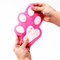 Сквиш антистресс - игрушка &laquo;Кошачья лапка&raquo;, с блёстками, МИКС