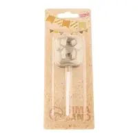 Свеча в торт на шпажке &laquo;Алмаз&raquo;, цифра 8, шампань, 5&times;2.6 см