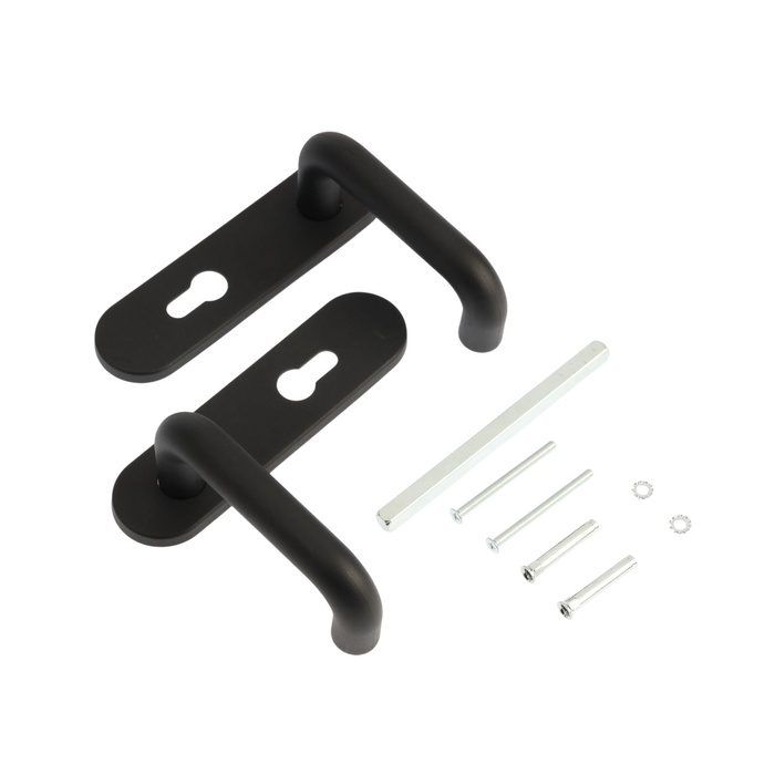 Ручки на планке LOCKLAND для противпожар. замков, цвет черный