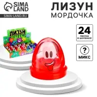 Лизун - слайм &laquo;Мордочка&raquo;, МИКС