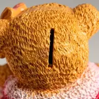 Копилка "Два медведя с", 20х17,5х16,5 см