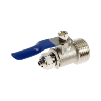 Кран переходник для подлкючения системы фильтрации ZEIN engr, НР1/2"х1/4" под пласт. трубку