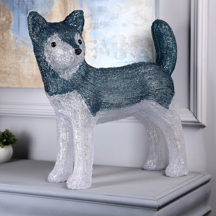 Светодиодная фигура &laquo;Волк&raquo; 50 &times; 47 &times; 21 см, акрил, 88 LED, 220 В, свечение белое