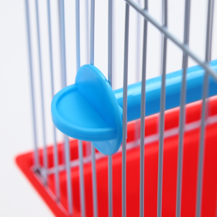 Клетка для птиц укомплектованная Bd-1/1d, 30 х 23 х 39 см, красная (фасовка 12 шт) Клетка для птиц укомплектованная Bd-1/1d, 30 х 23 х 39 см, красная (фасовка 12 шт)