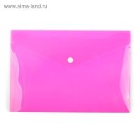 Папка-конверт на кнопке, А5, 180 мкм, Calligrata рифлёная, флуоресцентная, МИКС Папка-конверт на кнопке, А5, 180 мкм, Calligrata рифлёная, флуоресцентная, МИКС