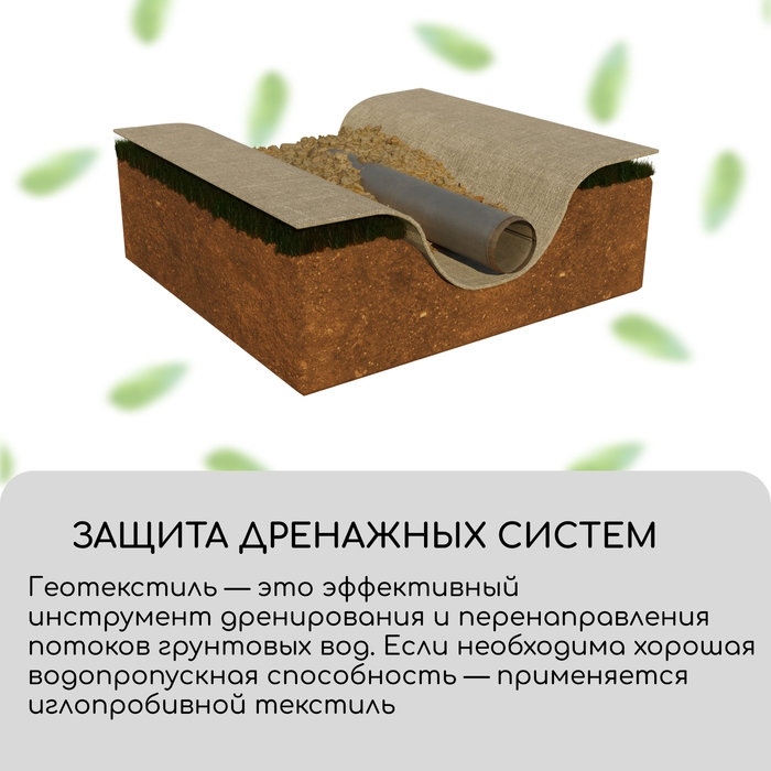 Геотекстиль иглопробивной, 20 × 1,5 м, плотность 200 г/м², с УФ-стабилизатором, чёрный, Greengo Геотекстиль иглопробивной, 20 × 1,5 м, плотность 200 г/м², с УФ-стабилизатором, чёрный, Greengo