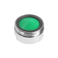 Аэратор ZEIN, наружная резьба, d= 24 мм, сетка пластик, корпус металл, хром БЕЗ ПРОКЛАДОК