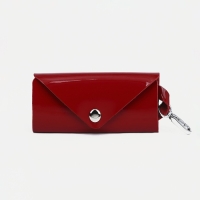 Ключница на кнопке, длина 11 см, 7 карабинов, цвет красный Ключница на кнопке, длина 11 см, 7 карабинов, цвет красный