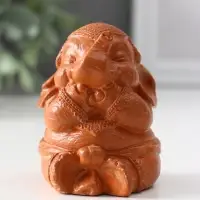 Фигура &laquo;Слон ничего не говорю&raquo;, 7&times;5.5&times;6 см, красная глина