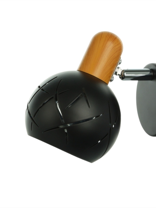 Спот "Алейда" 1хЕ14 40Вт черный 13х13х10 см