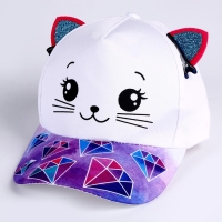 Детский набор &laquo;Кошечка&raquo;, рюкзак 21х25 см, кепка р-р. 52-54 см