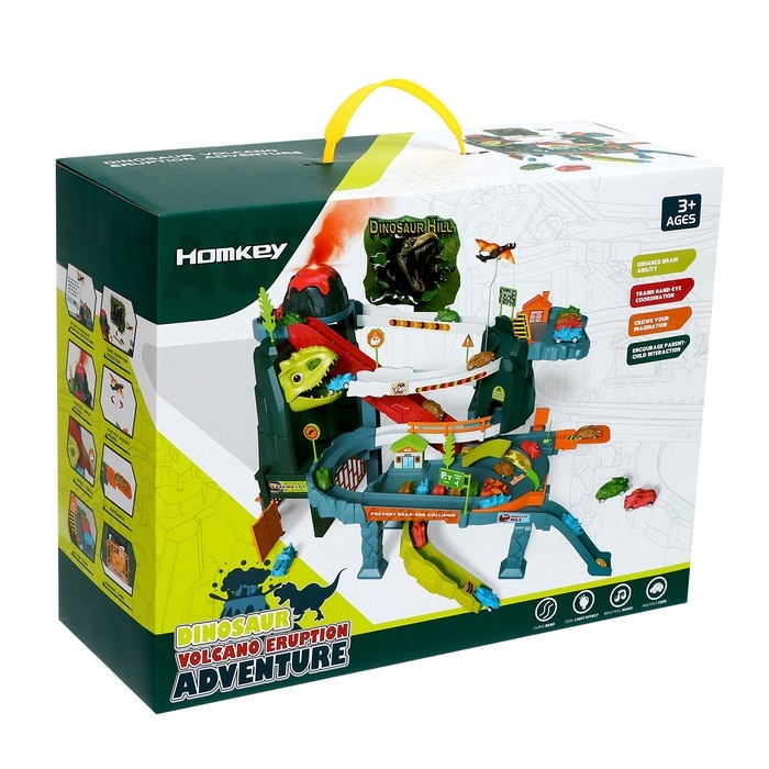 Автотрек &laquo;Динозавр&raquo;, звуковые эффекты, эффект дыма