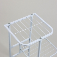 Подставка для цветов Greengo, 3 полки, 43 &times; 22 &times; 57 см, напольная, металл, белая