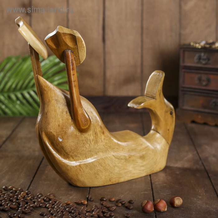 Подставка под бутылку &laquo;Классическая уточка&raquo;, 37&times;28&times;13 см, дерево