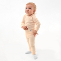 Комплект боди детских MINAKU: Basic Line BABY, цвет молочный/кремовый, рост 80-86