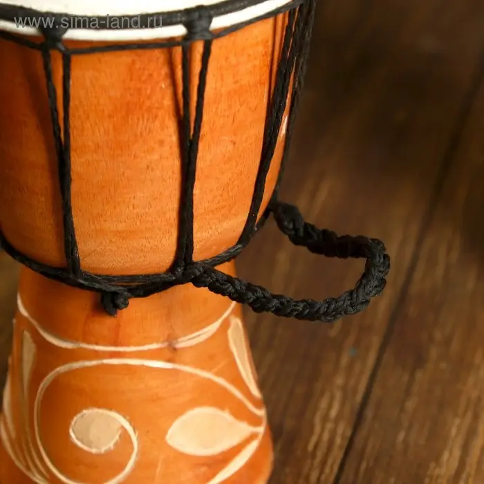 Сувенирный музыкальный инструмент "Барабан Джембе" 11,5х11,5х20 см МИКС