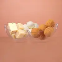 Менажница пластиковая одноразовая для фуршета &laquo;Гроздь&raquo;, прозрачная