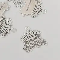 Металлический элемент, декоративная подвеска &laquo;Арт Узор. Королева&raquo;, 2.5&times;2.5 см