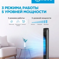 Вентилятор колонный FT4040, пульт ДУ, сенсорное управление