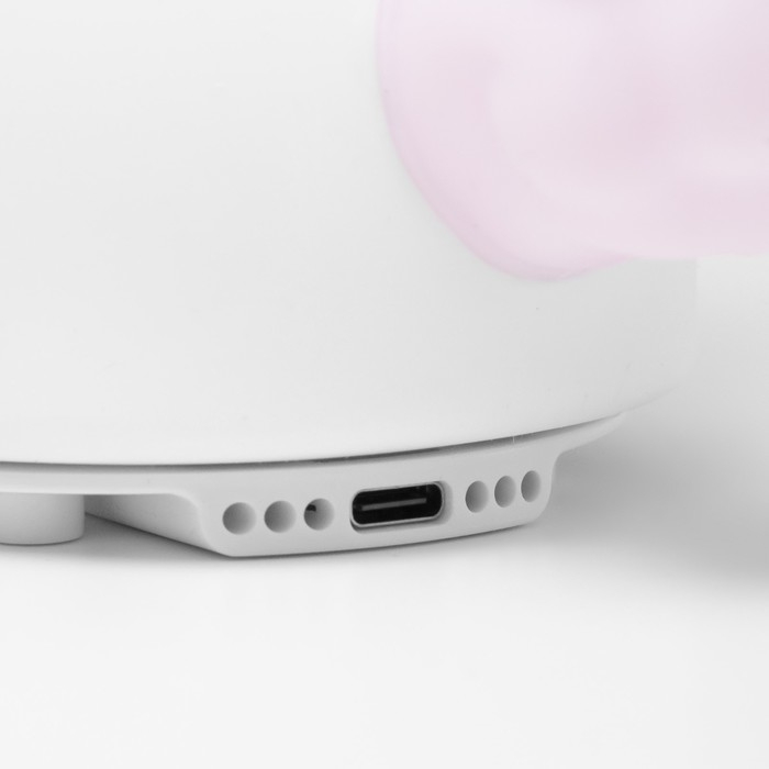 Ночник-мякиш "Антистресс единорог" LED бело-фиолетовый 18х10х16 см