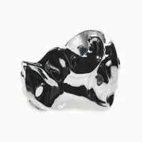 Браслет каркасный "Лава", цвет серебро