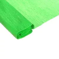Бумага крепированная 50 х 200 см, в рулоне, 32 г/м2, светло-зелёная