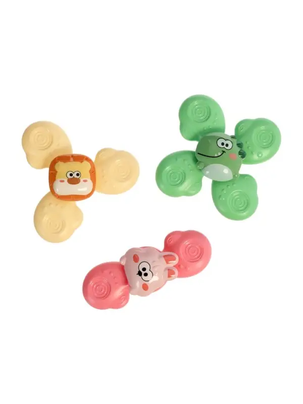 Спиннеры на присосках, 3 шт в наборе, зверушки